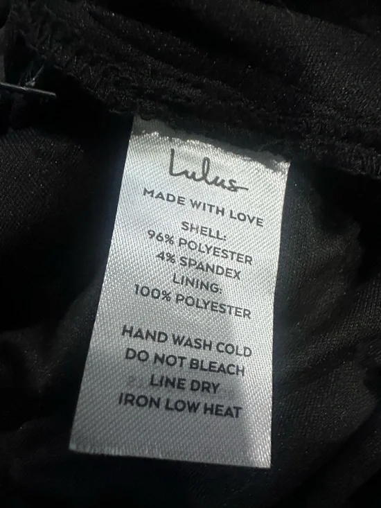 Lulu's Black Satin Cowl Neck Maxi Slip Dress - Picture 7 of 8